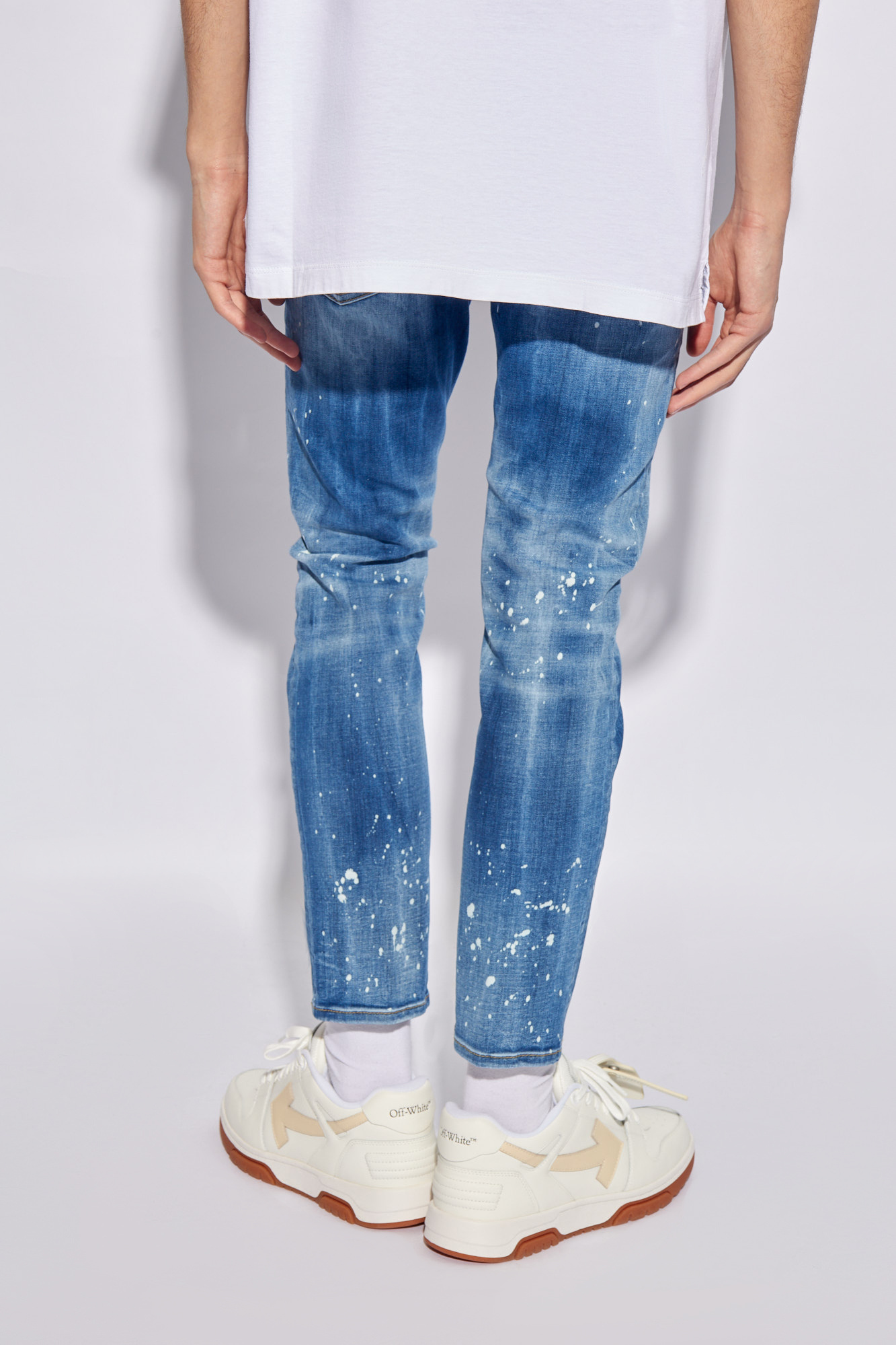 G star paint sales splatter jeans